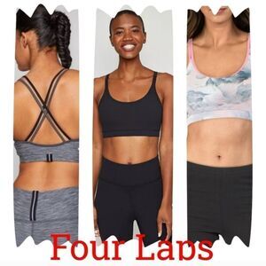 Fourlaps Womens Vitality Printed Fitness Sports Bra Available in 7 colors
